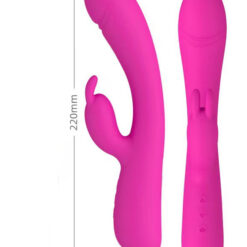Alternative view of Blaze Dual Motor Heating Rabbit Vibrator | Waterproof Rechargeable G-Spot & Clitoral Massager