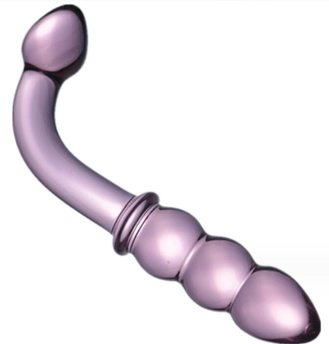 Curved Glass G-Spot Dildo – Assorted Colours - Image 3