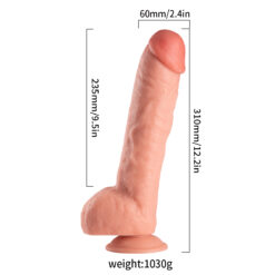 Alternative view of TitanFlex™ Lance 12.2" Ultra-Realistic Suction Cup
