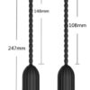 Men’s Vibrating Urethral Sounding Rod Ribbed – 10 Vibration Modes