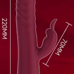Alternative view of 10×10 Thrusting & Vibrating Rabbit Vibrator | Rechargeable G-Spot & Clitoral Massager | Waterproof
