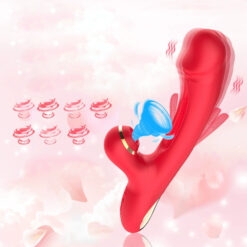 Luxury 3-in-1 Rabbit Vibrator with Air Pulse Suction & Powerful Dual Vibrations – USB Rechargeable