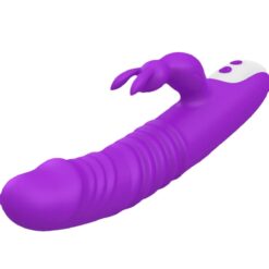 Alternative view of Into Love Hands-Free Thrusting Rabbit Vibrator – Dual Stimulation Rechargeable Massager