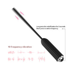 Alternative view of Men’s Vibrating Urethral Sounding Rod – 10 Vibration Modes