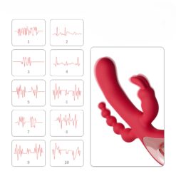 Alternative view of 4-Way Pleasure Pro – Multi-Point G-Spot & Clitoral Stimulator