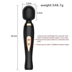 Velvet Touch 360° Rechargeable Wand Massager - Image 3