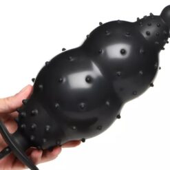 Inflatable Spiked Beaded Anal Plug with Hand Pump - Image 10