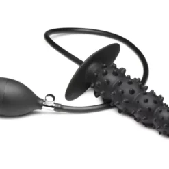 Inflatable Spiked Beaded Anal Plug with Hand Pump - Image 9