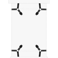 Alternative view of Universal Under-Bed Restraint System with Padded Cuffs
