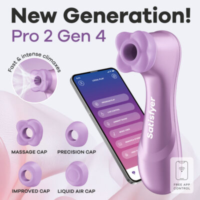 Satisfyer Pro 2 Generation 4 – App-Controlled Air Pulse & Vibration Stimulator