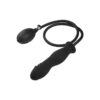 Inflatable Contour-Shaft Silicone Dildo with Hand Pump
